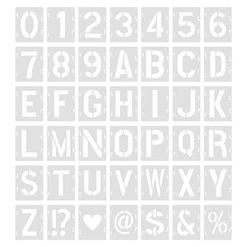 SAVITA 42 Stück Buchstaben Schablone, 3,8cm Wiederverwendbarer Kunststoff Schablonen Vintage Buchstaben Zahlen Schablonen Symbolnummern Bastelschablonen zum Malen von DIY-Kunstprojekten Dekoration SAVITA 42 Stück Buchstaben Schablone, 3,8cm Wiederverwendbarer Kunststoff Schablonen Vintage Buchstaben Zahlen Schablonen Symbolnummern Bastelschablonen zum Malen von DIY-Kunstprojekten Dekoration von SAVITA