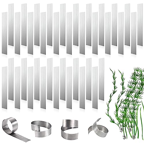 SAVITA 50 Stück Pflanzengewichte Aquarium, biegbar Pflanzenanker Aquarium Übergewichtsverstärkt Metall Wasserpflanzengewichte für Lebende Pflanzen in Aquarien Teichen um EIN Aufschwimmen zu Vermeiden von SAVITA