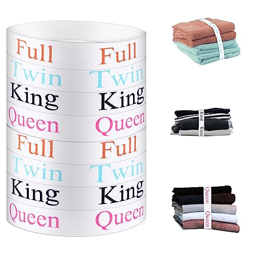 8 Stück Bettlaken Organizer Band, Bettlaken Riemen King Queen Twin Volle Größe Elastisch Bettlakenspanner Organizer für Bettlaken für Kleiderschrank Wohnheim Wäscherei Organisation von SAVITA