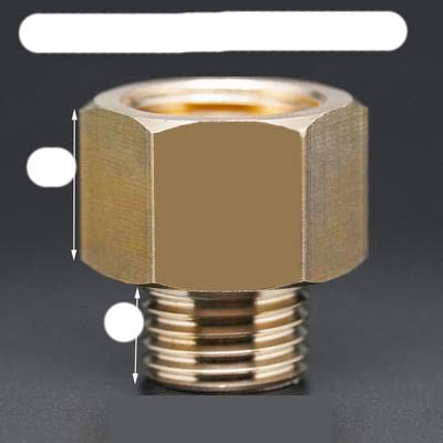 M14 M16 Metrisch auf Außengewinde Messing Rohrverschraubung Koppler Stecker Adapter-F M16 auf M M14 von SAVOKA