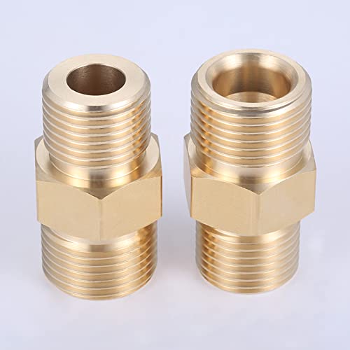 STÜCK Messingadapter Fit für Sauerstoffflaschenstecker G5/8 22,7 mm auf Stecker G1/2 20 mm Gewindeanschluss Sauerstoffflaschenanschluss 44 * 24 mm-Standard von SAVOKA