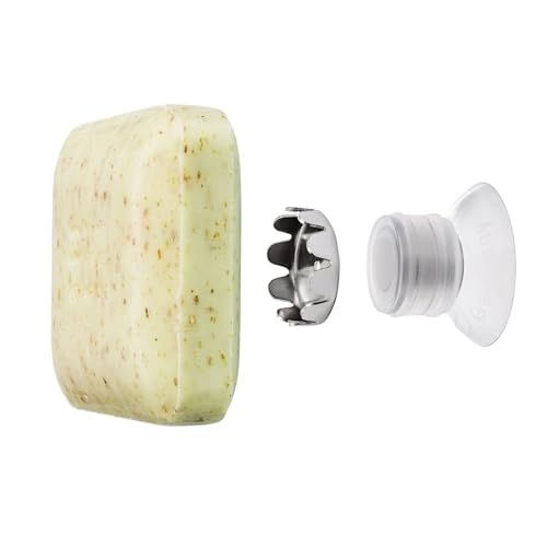 Protector SMART Seifenhalter speziell für Haarseifen, Shampooseifen, Magnetseifenhalter (Transparent) von SAVONT
