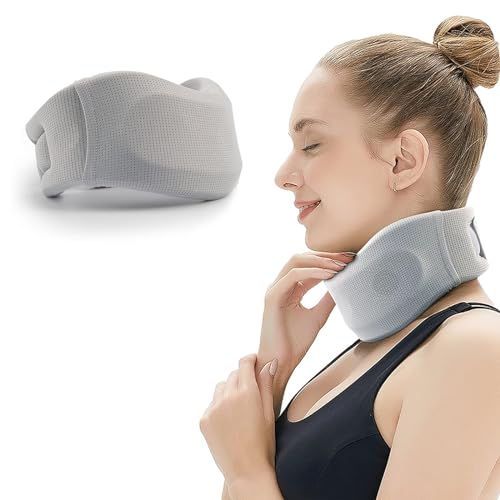 SAVOSWEET Neck Brace Nackenstütze zur Linderung von Nackenschmerzen, Halskrause zum Schlafen, weiche Schaumstoff-Nackenstütze lindert Schmerzen und Druck in der Wirbelsäule (Größe M) von SAVOSWEET