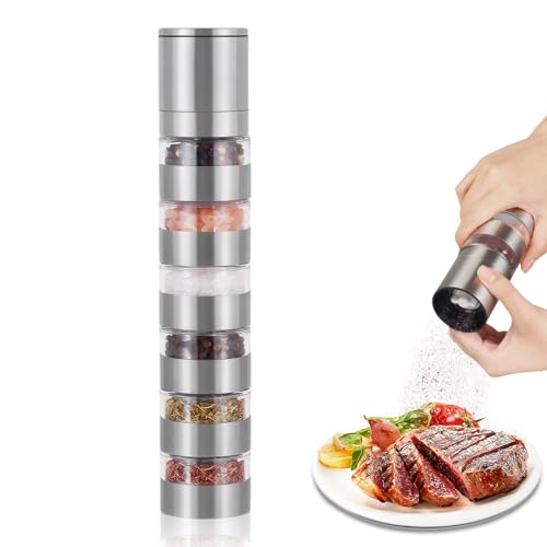 SAVOSWEET 6-in-1 Camping Gewürzset mit Gewürzmühle von SAVOSWEET