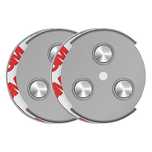SAVS RMAX-45 Magnethalterung Rauchmelder Magnethalter 45mm - 2 Stück Set - Magnetbefestigung für Feuermelder - Brandmelder Magnetplatten Halterung - Magnet Befestigung Selbstklebend mit Klebepads von SAVS