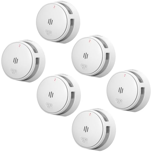 SAVS S10 Stand-Alone-Rauchwarnmelder - Integrierte Rauchmelder 10 Jahre Batterie - Optischer Doppelsensor - Fernbediente Mute-Funktion - Schlankes & Modernes Design - Einfache Installation - 6er Set SAVS S10 Stand-Alone-Rauchwarnmelder - Integrierte Rauchmelder 10 Jahre Batterie - Optischer Doppelsensor - Fernbediente Mute-Funktion - Schlankes & Modernes Design - Einfache Installation - 6er Set von SAVS