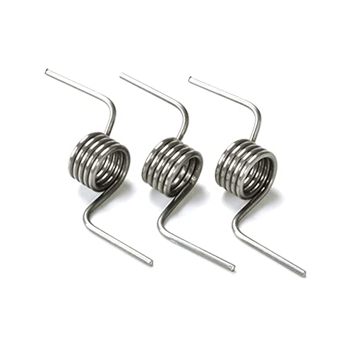 V-Feder, Torsionsfeder, 5 Stück, 1,3 mm Drahtdurchmesser, Außendurchmesser 10 mm, Kühlschrankteiler, Türfeder, Zubehör, Schallwand, Starke Torsionsfeder, 1,3 x 10 mm von SAWEEZ