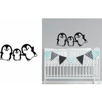 Pinguine Familie - Wandtatto Kinderzimmer Wandsticker Kitchen Schlafzimmer Spielzimmer Flur von SAWFISHcouk