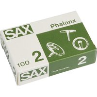 SAX Phalanx 4 Reißnagel Reißzwecken ø14mm (Schachtel) Stahl vernickelt 100 Stück von SAX