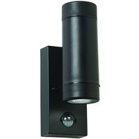 Saxby Icarus PIR - Outdoor Up Down 2 Lichtwand IP44 5W Schwarzes Polypropylen von SAXBY LIGHTING