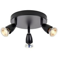 Saxby Lighting - Saxby Amalfi Deckenstrahler-Cluster, 3-flammig, mattschwarz lackiert von SAXBY LIGHTING