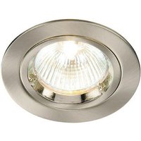 Saxby Lighting - Saxby Cast - 1 Lichteinbau Downlight Satin Nickel Plate, GU10 von SAXBY LIGHTING