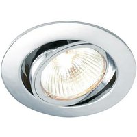 Saxby Lighting - Saxby Cast - 1 Light Recessed Tilt Downlight-Chromplatte, GU10 von SAXBY LIGHTING