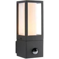 Saxby Lighting - Saxby Lantern Außenwandleuchte Bewegungssensor Graue Strukturlackierung IP44 von SAXBY LIGHTING