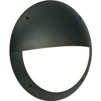 Saxby Seran - 1 Licht Außenwandleuchte Matt Schwarz Strukturiert, Opal IP65, E27 von SAXBY LIGHTING