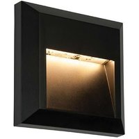 Saxby Lighting - Saxby Severus - Integrierte led 1 Licht Außenwandleuchte Schwarz Abs Kunststoff, Klar IP65 von SAXBY LIGHTING