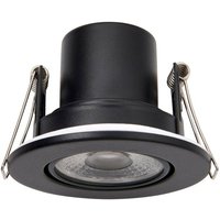 Saxby Shieldeco 500 cct neigbares Licht 5 w Einbau-Downlight mattschwarz lackiert von SAXBY LIGHTING