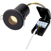 Saxby Shieldplus Einbau-Downlight mattschwarz lackiert IP65 von SAXBY LIGHTING