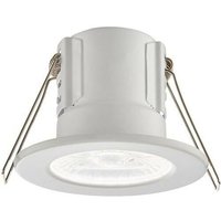 Saxby Shieldeco - Brandschutz Integriertes LED-Bad Einbauleuchte Mattweiß, Acryl IP65 von SAXBY LIGHTING