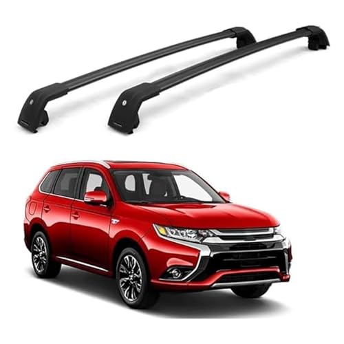 SAXCXCS Dachgepäckträger Dachträger für Mitsubishi Outlander PHEV 2013 2014 2015-2020 Aluminium Dachträger Relingträger Integrierte Dachreling,A von SAXCXCS