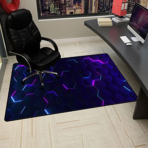 SAXFA Bodenschutzmatte 80×120CM,Bürostuhl Unterlage,Bodenschutzmatte für Hartböden,Hartboden Mehrzweck-Stuhlteppich schreibtischstuhl Matte rutschfeste Schutzmatte Bürostuhl für Zuhause/Büro von SAXFA