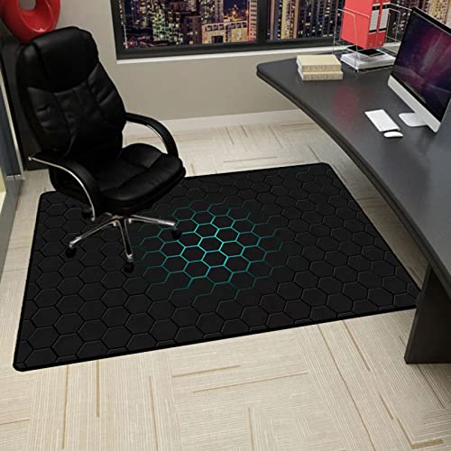 SAXFA Bürostuhl Unterlage,Gaming Teppich,Bodenschutzmatte,Office Chairmats,Teppich-Bodenschutzmatte Stuhlmatte für Hart Boden,rutschfest 90x120cm von SAXFA