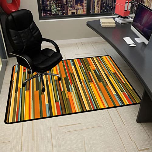 SAXFA Gaming Teppich Bodenschutzmatte Bürostuhl Unterlage Office Chairmats Teppich-Bodenschutzmatte Stuhlmatte für Hart Boden,rutschfest 90x120CM von SAXFA