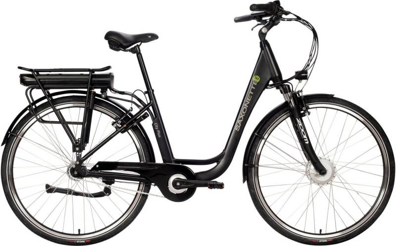 SAXONETTE E-Bike City Plus, 7 Gang, Nabenschaltung, Frontmotor, 468 Wh Akku, (mit Akku-Ladegerät), E-Bike Citybike mit Rücktrittbremse von SAXONETTE