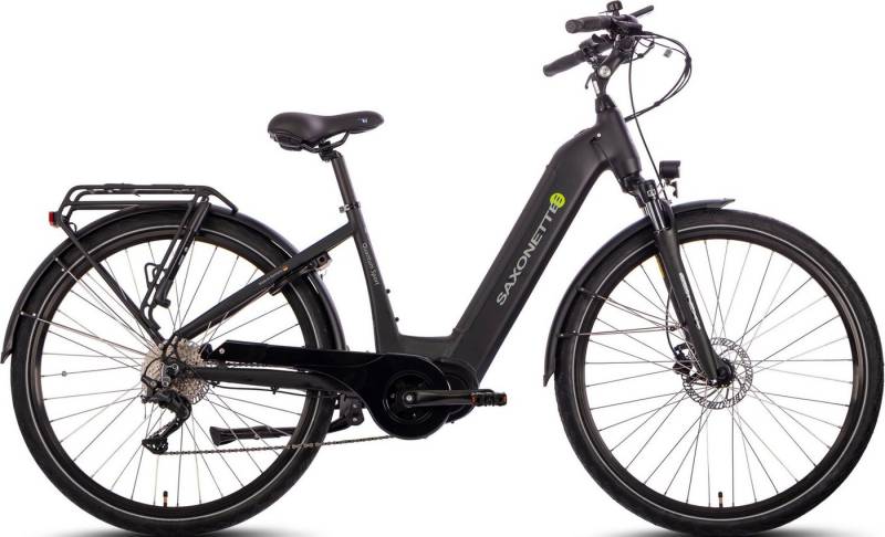 SAXONETTE E-Bike Quantum Sport Wave, 10 Gang Shimano, Kettenschaltung, Mittelmotor, 540 Wh Akku von SAXONETTE