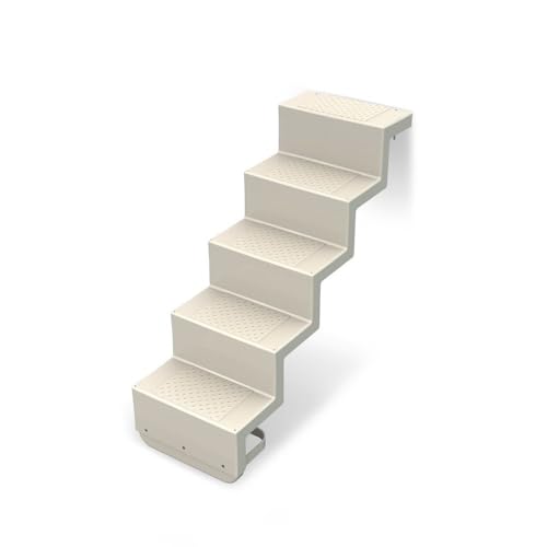 Pooltreppe Eleganz 60 I 5-stufig I Wandbefestigung - kurz I Sand Pooltreppe Eleganz 60 I 5-stufig I Wandbefestigung - kurz I Sand von SAXONICA
