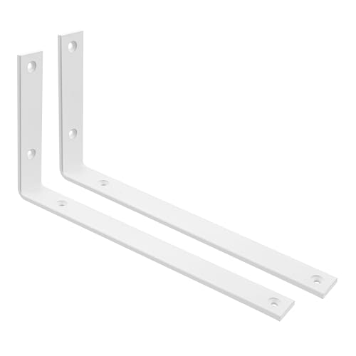 SAYAYO Schwerlastwinkel Regalwinkel Weiß Regalhalterung Schwerlast 250mm Metalle 90 Grad 2 Stück Winkel Regal Schwerlastkonsole für Wandmontage von SAYAYO