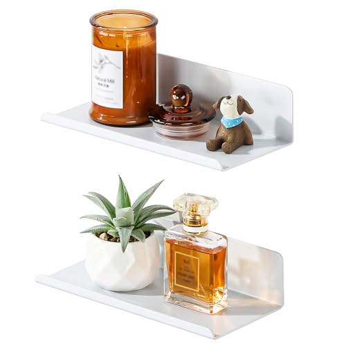 SAYAYO Wandregal Weiß Ohne Bohren 2 Stück Regal Weiß 20cm Schweberegal Selbstklebend Regale für Wände für Wohnzimmer, Schlafzimmer, Küche SAYAYO Wandregal Weiß Ohne Bohren 2 Stück Regal Weiß 20cm Schweberegal Selbstklebend Regale für Wände für Wohnzimmer, Schlafzimmer, Küche von SAYAYO