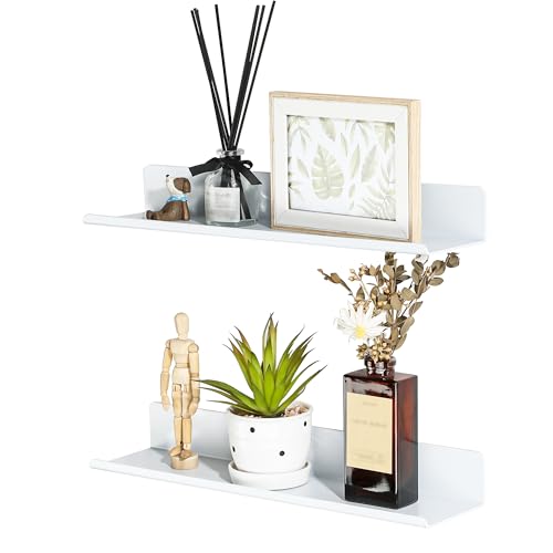 SAYAYO Wandregal Weiß Ohne Bohren 2 Stück Regal Weiß 40cm Schweberegal Selbstklebend Regale für Wände für Wohnzimmer, Schlafzimmer, Küche SAYAYO Wandregal Weiß Ohne Bohren 2 Stück Regal Weiß 40cm Schweberegal Selbstklebend Regale für Wände für Wohnzimmer, Schlafzimmer, Küche von SAYAYO