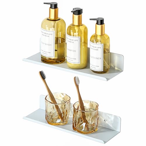 SAYAYO Wandregal Weiß Regal Wand 30cm Bücherregal Schweberegal 2 Stück Wandboard Wandregale Küchenregal für Wohnzimmer, Schlafzimmer, Küche von SAYAYO