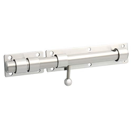 SAYAYO Türriegel Bolzenriegel Edelstahl Riegelschloss Schlossriegel Torriegel Abschließbar 230mm Riegel für Tor, Fenster, Zaun, EMS9200-LS von SAYAYO