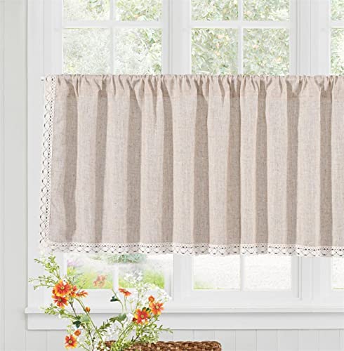 SAYT RLAE Kurze Scheibengardine Blickdicht Leinen Bistrogardine Boho Vorhang Kurzstore Gardinen mit Quasten für Küche Wohnzimmer Schlafzimmer,1 Stück B150xH60cm SAYT RLAE Kurze Scheibengardine Blickdicht Leinen Bistrogardine Boho Vorhang Kurzstore Gardinen mit Quasten für Küche Wohnzimmer Schlafzimmer,1 Stück B150xH60cm von SAYT RLAE