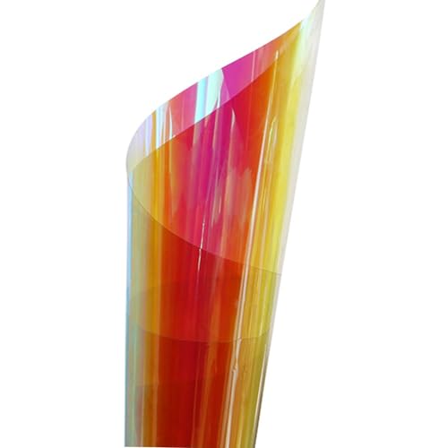 Spiegelfolie,Reflektierende Fensterfolie 50cmx300cm Rainbow Window Film Dichroic Klebstoff Dichroic irisierendes Vinylfilm Dekorativer Film DIY. Aufkleber (Color : Black) von SAYTAK
