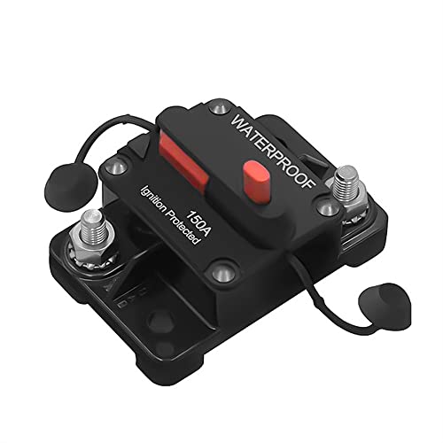 Sicherungsautomat,Schutzschalter 30A 40A 50A 60A 70A 80A 100A 120A 150A 200A 300A Power Protect Leistungsschalter Sicherung Reset 12-48V DC Auto Boot Auto Wasserdicht (Color : 120A) von SAZLY