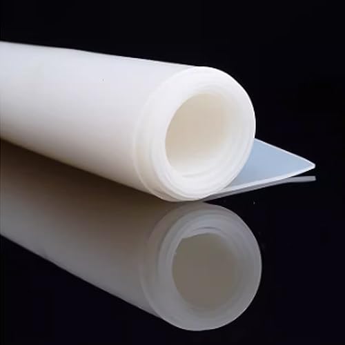 500 x 1000 mm weiße Silikonkautschukplatte, hochtemperaturbeständige Dichtungsplatte, Dicke 0,5–10 mm, zur Herstellung von Dichtungen und Dichtungen (Size : Thick5mm) von SAfweL