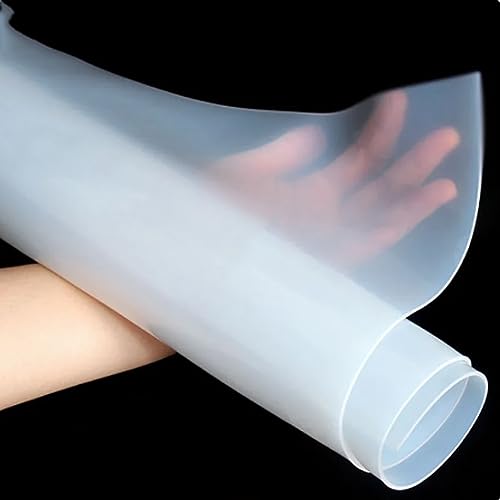 Silikonkautschukplatte, 1 m x 1 m, Dicke 0,5–5 mm, transparente, durchscheinende Plattenmatte, hochtemperaturbeständige Silikagelplatte in Lebensmittelqualität for DIY-Industrieteile (Size : Thick4mm von SAfweL
