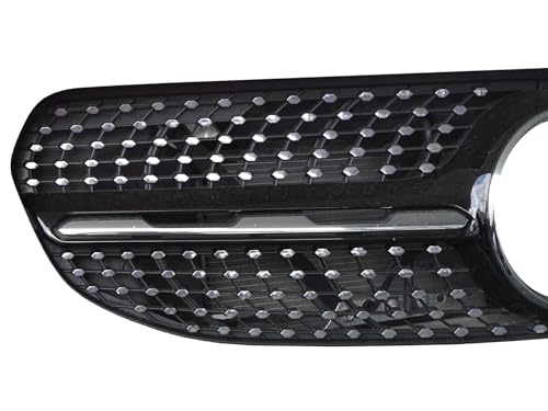 Diamantgrill Folien Grillaufkleber für Mercedes GLC c253 Coupe Facelift NUR mit BUSINESS PAKET (Chrom) von SB CarDesign