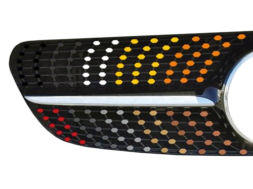 Diamantgrill Folien Sticker für Mercedes E-Klasse W213 C238 A238 AMG Grillaufkleber (Schwarz) von SB CarDesign
