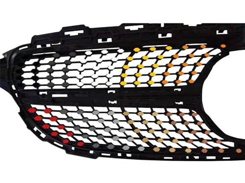 SB CarDesign Diamantgrill Folien Sticker für Mercedes C-Klasse W205 AMG Grillaufkleber (Mattschwarz) von SB CarDesign