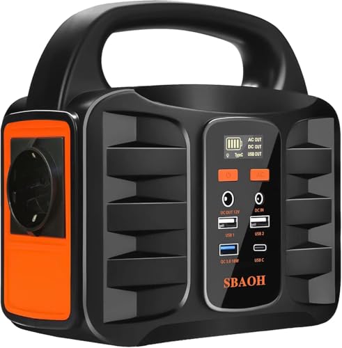 Powerstation 200W,SBAOH Solargenerator Akku mit AC Outlet Camping Solar Generatoren Lithium Batterie Bank Stromversorgung f¨¹r Outdoor Travel Home Emergency Backup Powerstation 200W,SBAOH Solargenerator Akku mit AC Outlet Camping Solar Generatoren Lithium Batterie Bank Stromversorgung f¨¹r Outdoor Travel Home Emergency Backup von SBAOH