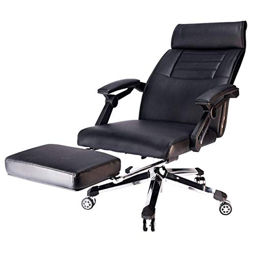 Leder Chef Bürostuhl Ergonomischer Supervisor Mittagspause mit Fußstütze Liegender Home Swivel Computerstuhl Leder Chef Bürostuhl Ergonomischer Supervisor Mittagspause mit Fußstütze Liegender Home Swivel Computerstuhl von SBCGFY
