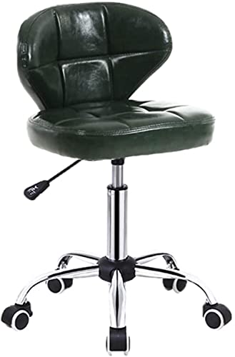 SBCGFY Barhocker, Esszimmerhocker, verstellbar, drehbar, Gasdruckfeder, PU-Leder, Drehstuhl, Home-Office-Hotelrezeption, Empfangsstuhl mit Rollen(E 45 * 73) von SBCGFY