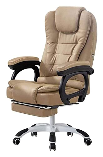 SBCGFY Bürostuhl E-Sports Stuhl Lift Drehstuhl Hohe Rückenlehne Büro Schreibtischstuhl Ergonomie Kippfunktion Kniestuhl Chefsessel Stuhl(Khaki) von SBCGFY