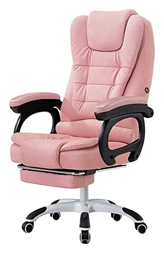 SBCGFY Bürostuhl E-Sports Stuhl Lift Drehstuhl Hohe Rückenlehne Büro Schreibtischstuhl Ergonomie Kippfunktion Kniestuhl Chefsessel Stuhl(Rosa) von SBCGFY