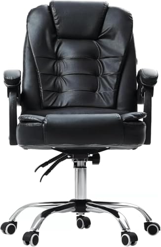 SBCGFY Chefsessel, Bürostuhl mit hoher Rückenlehne, Schreibtischstuhl aus PU-Leder, Gaming-Stuhl mit Kippfunktion für das Arbeiten im Homeoffice, 360°-Dreh-Relaxsessel von SBCGFY