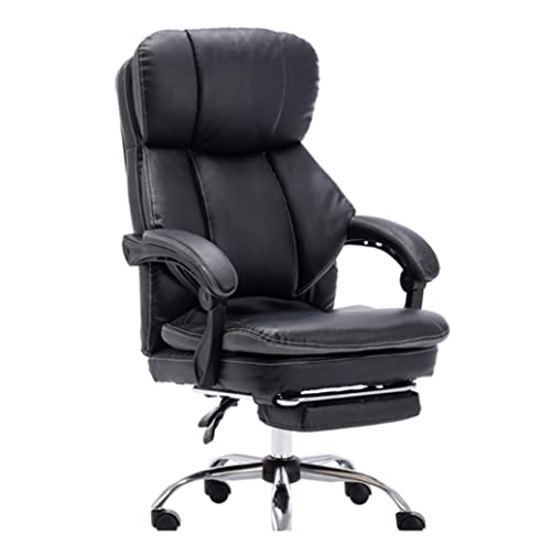 SBCGFY Computer-Schreibtischstuhl, komfortabler Gaming-Büro-Relaxsessel, Schreibtischstuhl mit hoher Rückenlehne, Executive-Computer-Drehstuhl, Lendenkissen mit Fußstütze, Büro-Gaming-Stuhl von SBCGFY